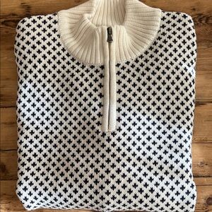 Long Warf Men’s  Edgartown Seawell Quater Zip Sweater